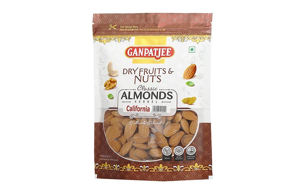 Ganpatjee Almonds Kernel California    Pack  1 kilogram